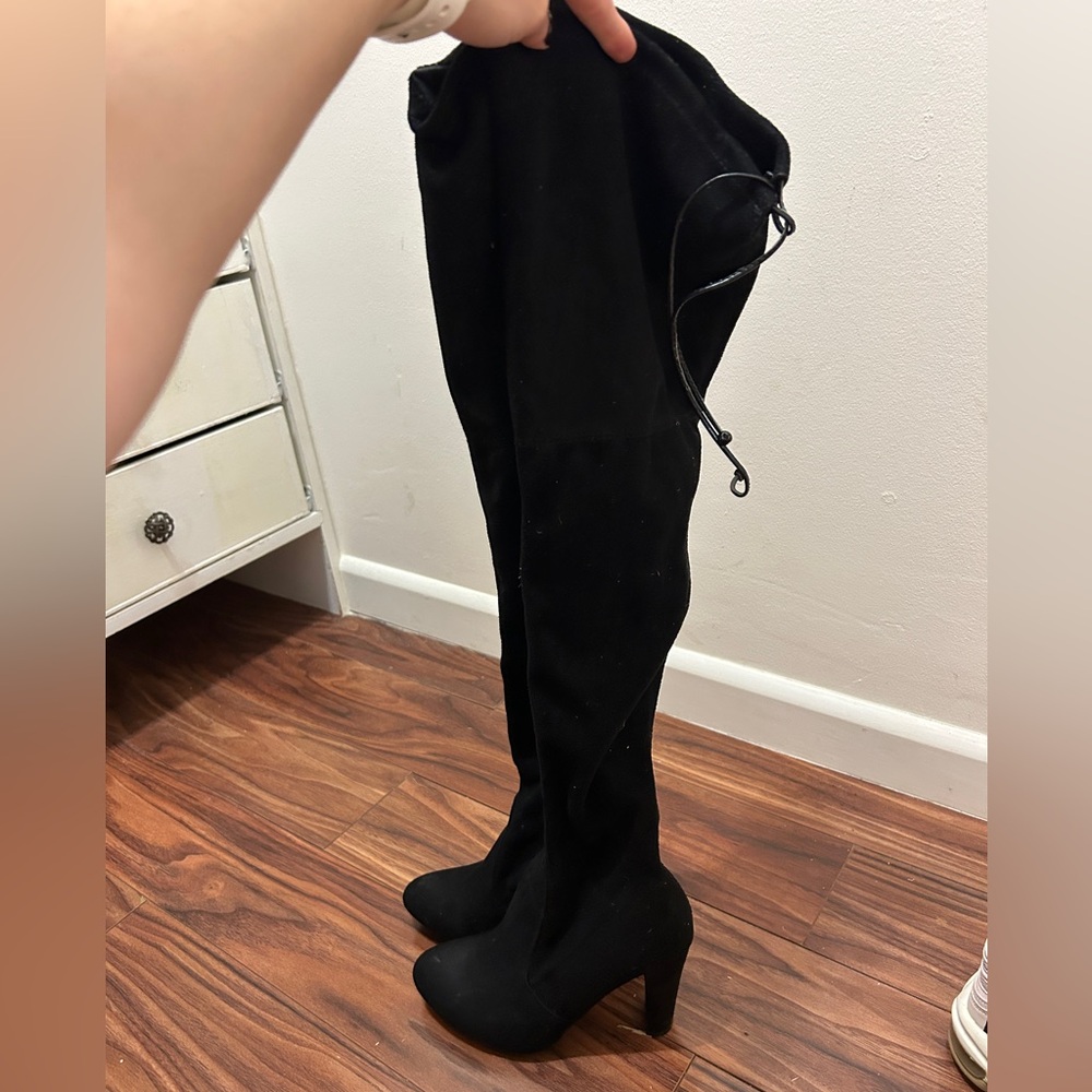 Black Over-the-Knee Women's Boots